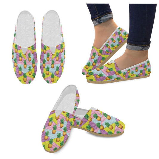 Pineapple Pattern Print Design PP05 Women Casual Shoes-JorJune.com