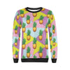 Pineapple Pattern Print Design PP05 Women Long Sleeve Sweatshirt-JorJune