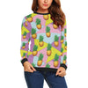Pineapple Pattern Print Design PP05 Women Long Sleeve Sweatshirt-JorJune