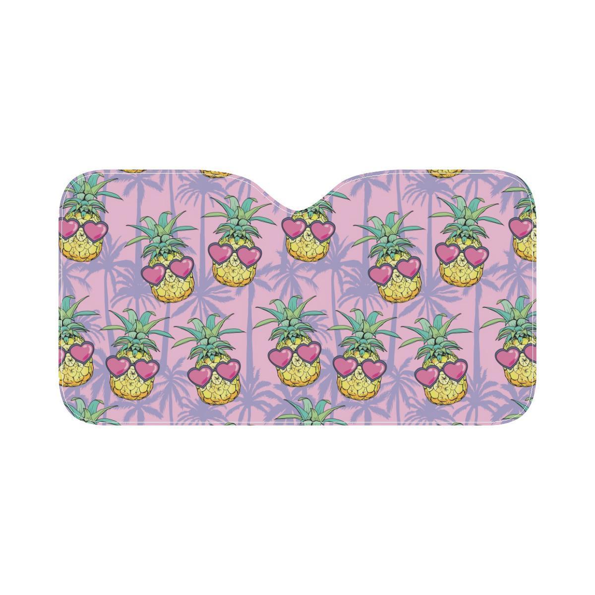 Pineapple Pattern Print Design PP06 Car Sun Shade-JorJune