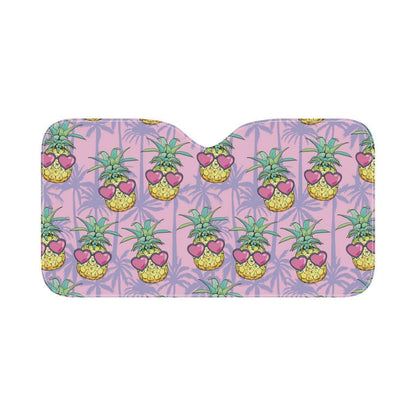 Pineapple Pattern Print Design PP06 Car Sun Shade-JorJune