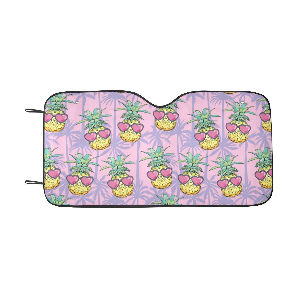 Pineapple Pattern Print Design PP06 Car Sun Shade-JorJune