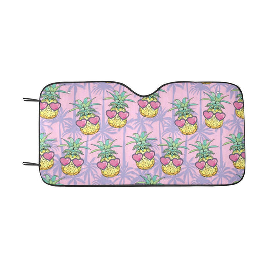 Pineapple Pattern Print Design PP06 Car Sun Shade-JorJune