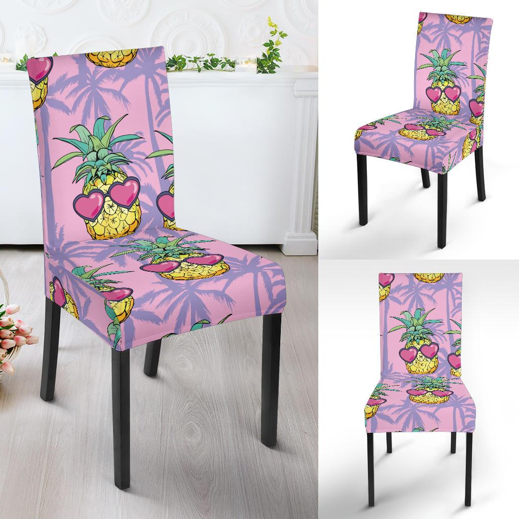Pineapple Pattern Print Design PP06 Dining Chair Slipcover-JORJUNE.COM