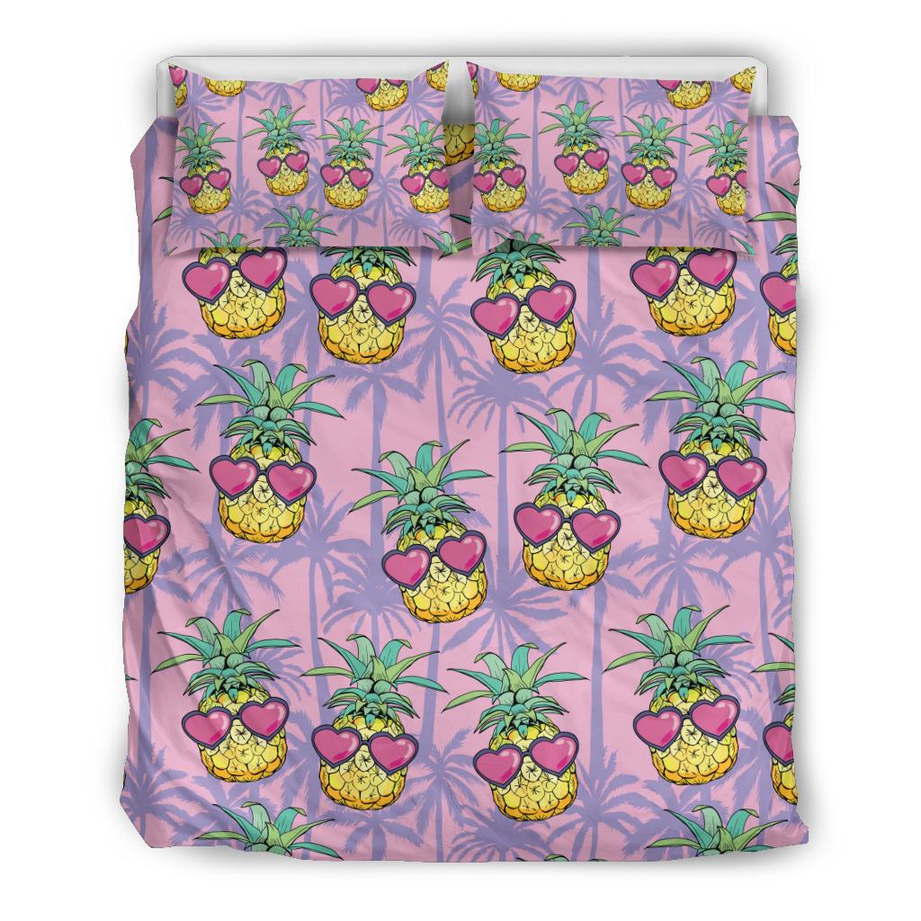 Pineapple Pattern Print Design PP06 Duvet Cover Bedding Set-JORJUNE.COM