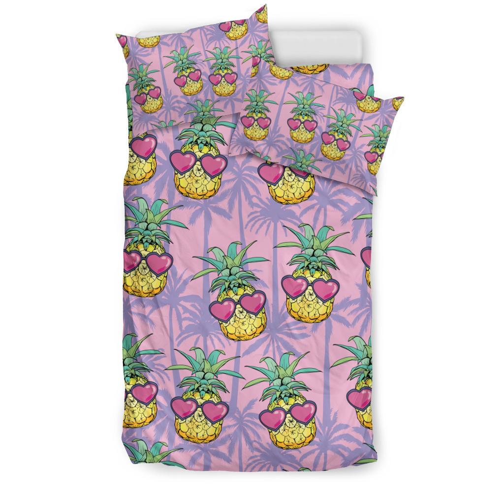 Pineapple Pattern Print Design PP06 Duvet Cover Bedding Set-JORJUNE.COM
