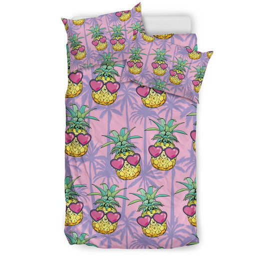 Pineapple Pattern Print Design PP06 Duvet Cover Bedding Set-JORJUNE.COM