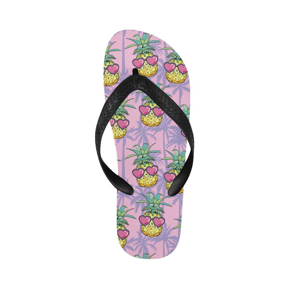 Pineapple Pattern Print Design PP06 Flip Flops-JorJune