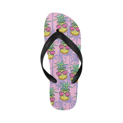 Pineapple Pattern Print Design PP06 Flip Flops-JorJune