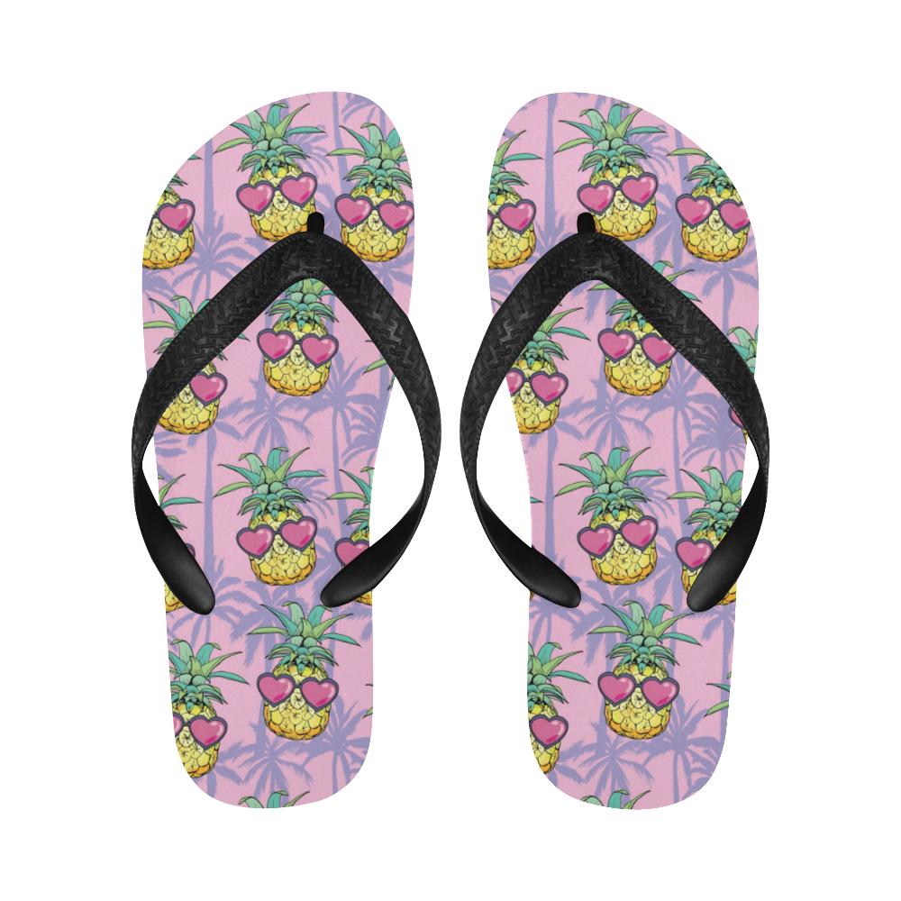 Pineapple Pattern Print Design PP06 Flip Flops-JorJune