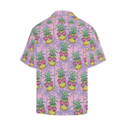 Pineapple Pattern Print Design PP06 Men Hawaiian Shirt-JorJune