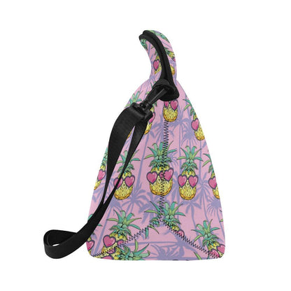 Pineapple Pattern Print Design PP06 Neoprene Lunch Bag-JorJune