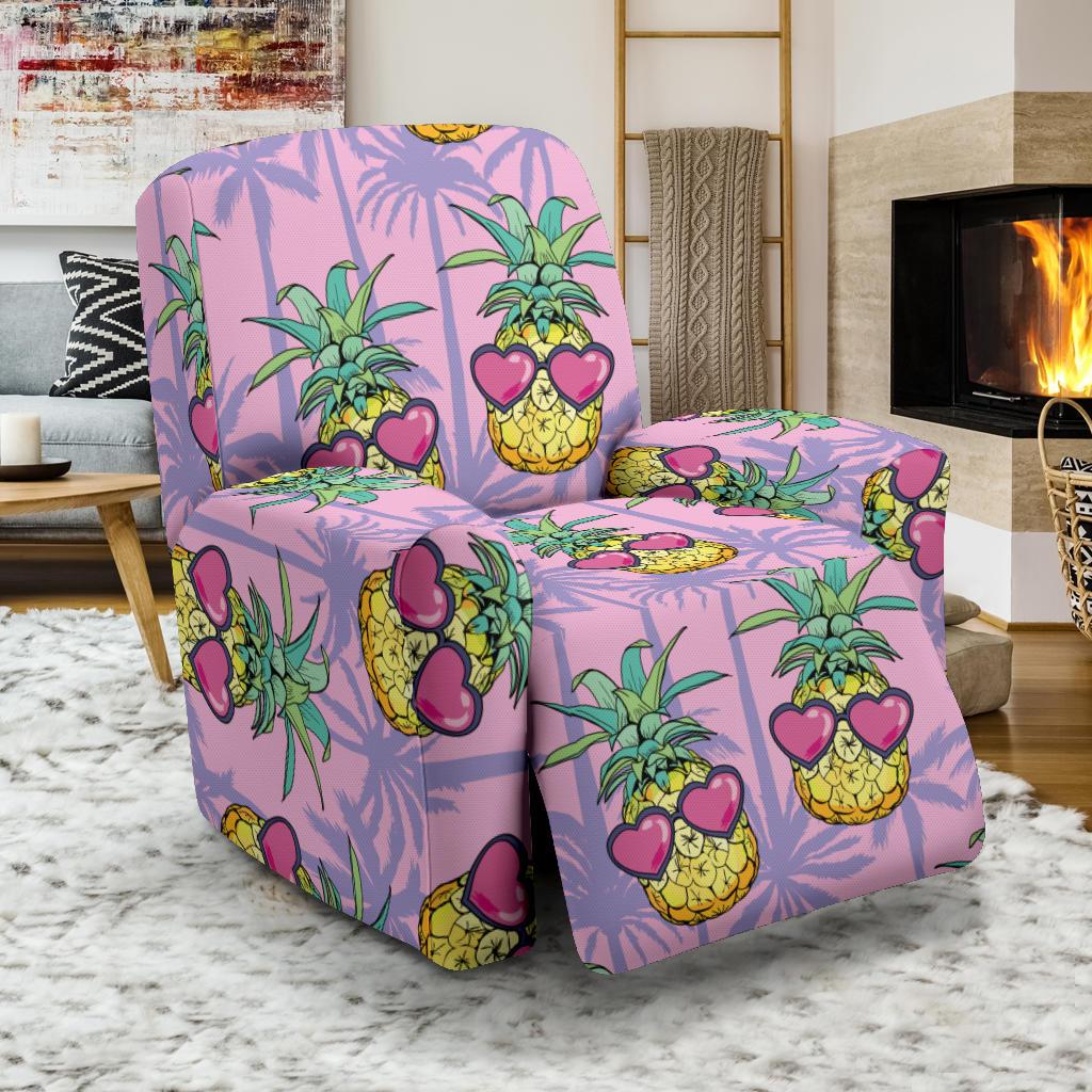 Pineapple Pattern Print Design PP06 Recliner Slipcover-JORJUNE.COM