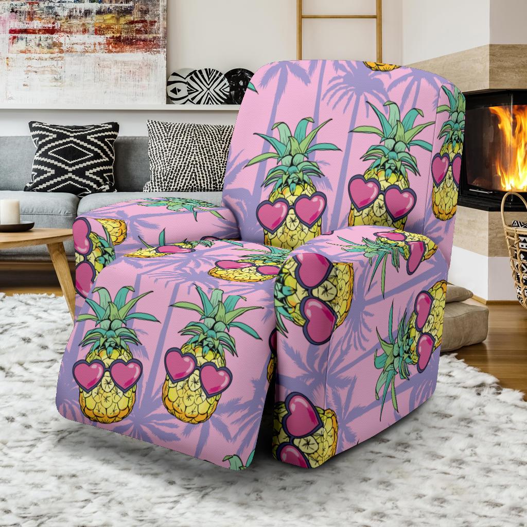 Pineapple Pattern Print Design PP06 Recliner Slipcover-JORJUNE.COM