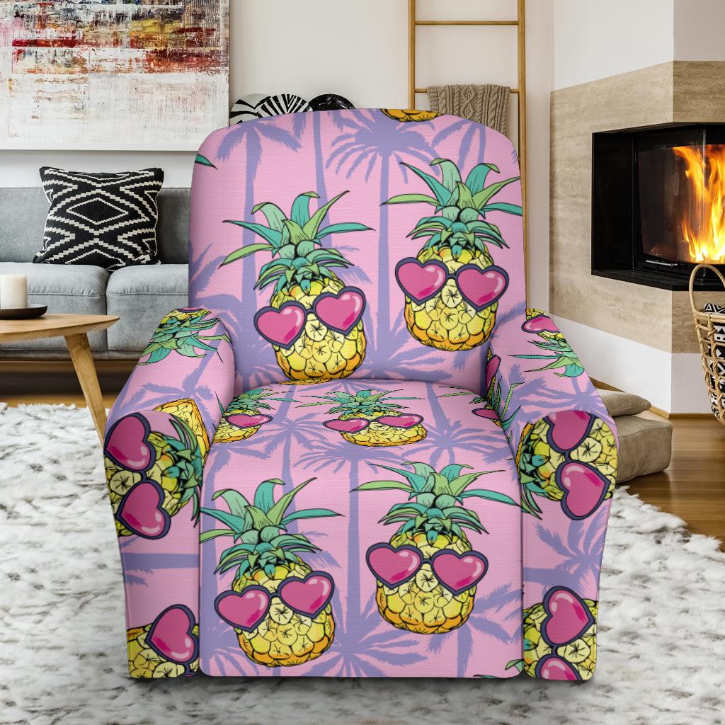 Pineapple Pattern Print Design PP06 Recliner Slipcover-JORJUNE.COM