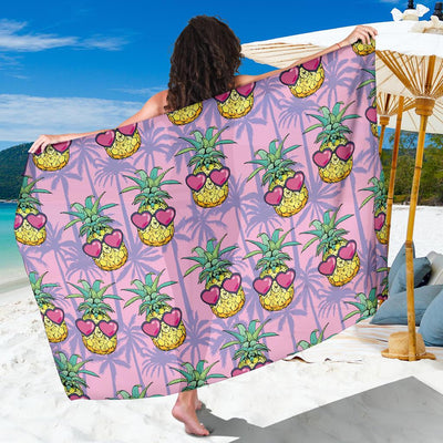 Pineapple Pattern Print Design PP06 Sarong Pareo Wrap-JORJUNE.COM