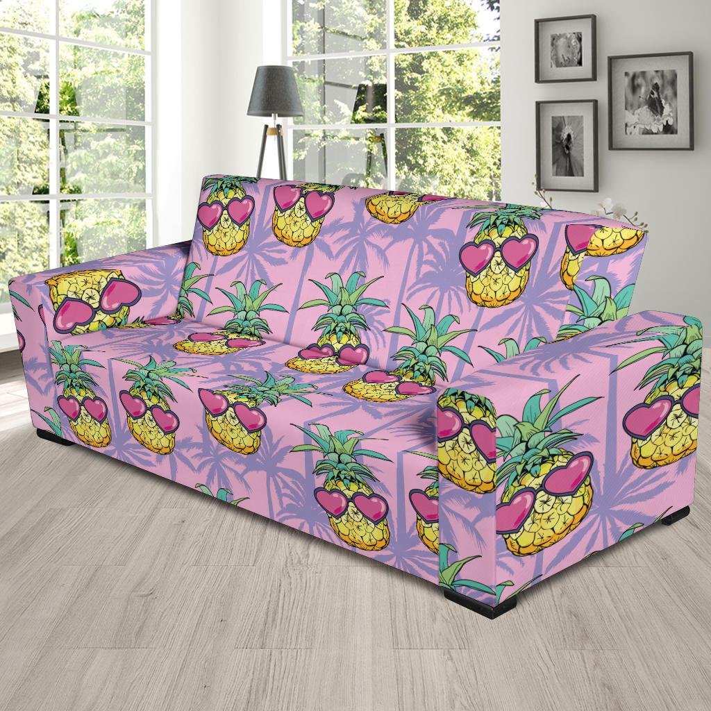 Pineapple Pattern Print Design PP06 Sofa Slipcover-JORJUNE.COM