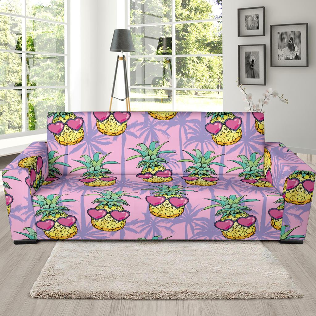 Pineapple Pattern Print Design PP06 Sofa Slipcover-JORJUNE.COM