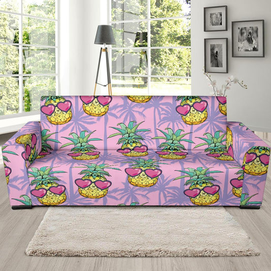 Pineapple Pattern Print Design PP06 Sofa Slipcover-JORJUNE.COM