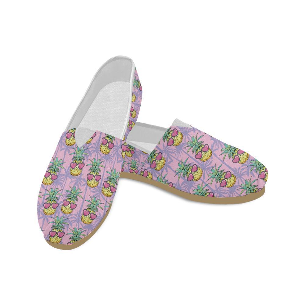Pineapple Pattern Print Design PP06 Women Casual Shoes-JorJune.com