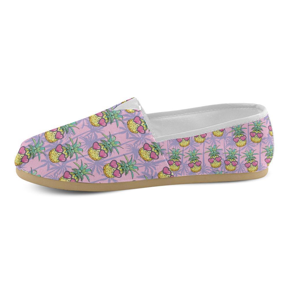 Pineapple Pattern Print Design PP06 Women Casual Shoes-JorJune.com