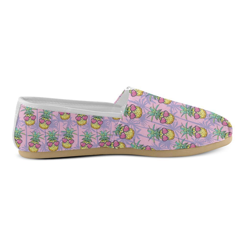 Pineapple Pattern Print Design PP06 Women Casual Shoes-JorJune.com