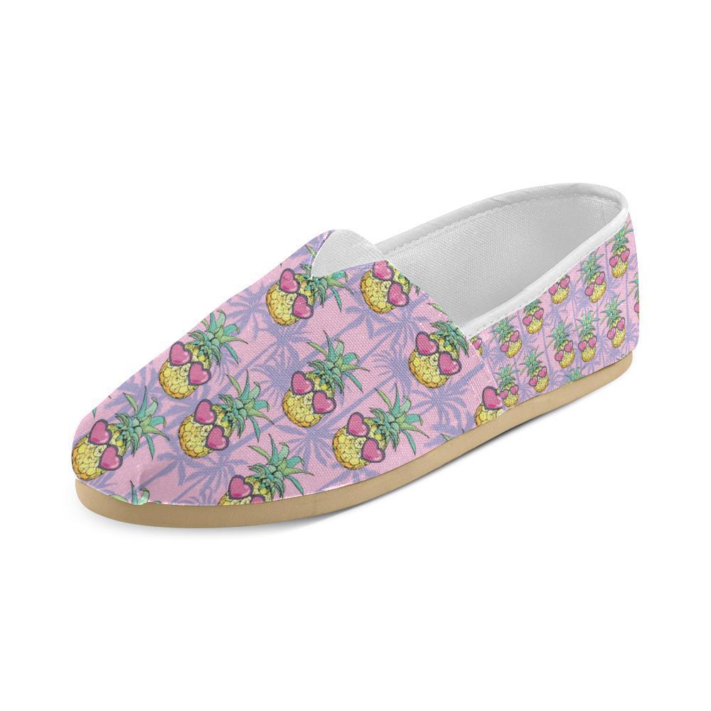Pineapple Pattern Print Design PP06 Women Casual Shoes-JorJune.com
