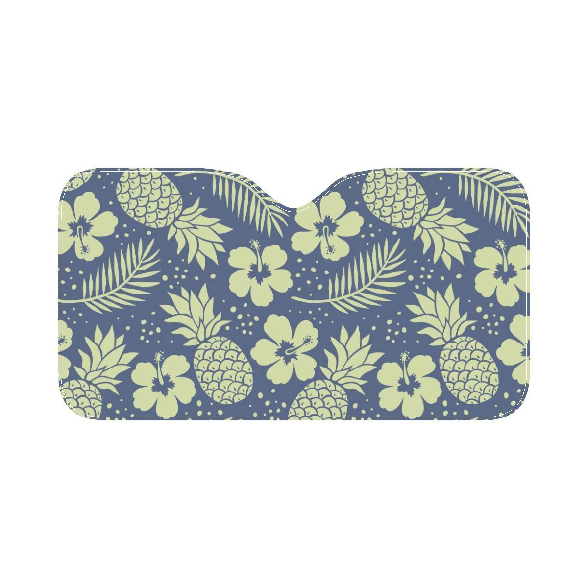 Pineapple Pattern Print Design PP07 Car Sun Shade-JorJune