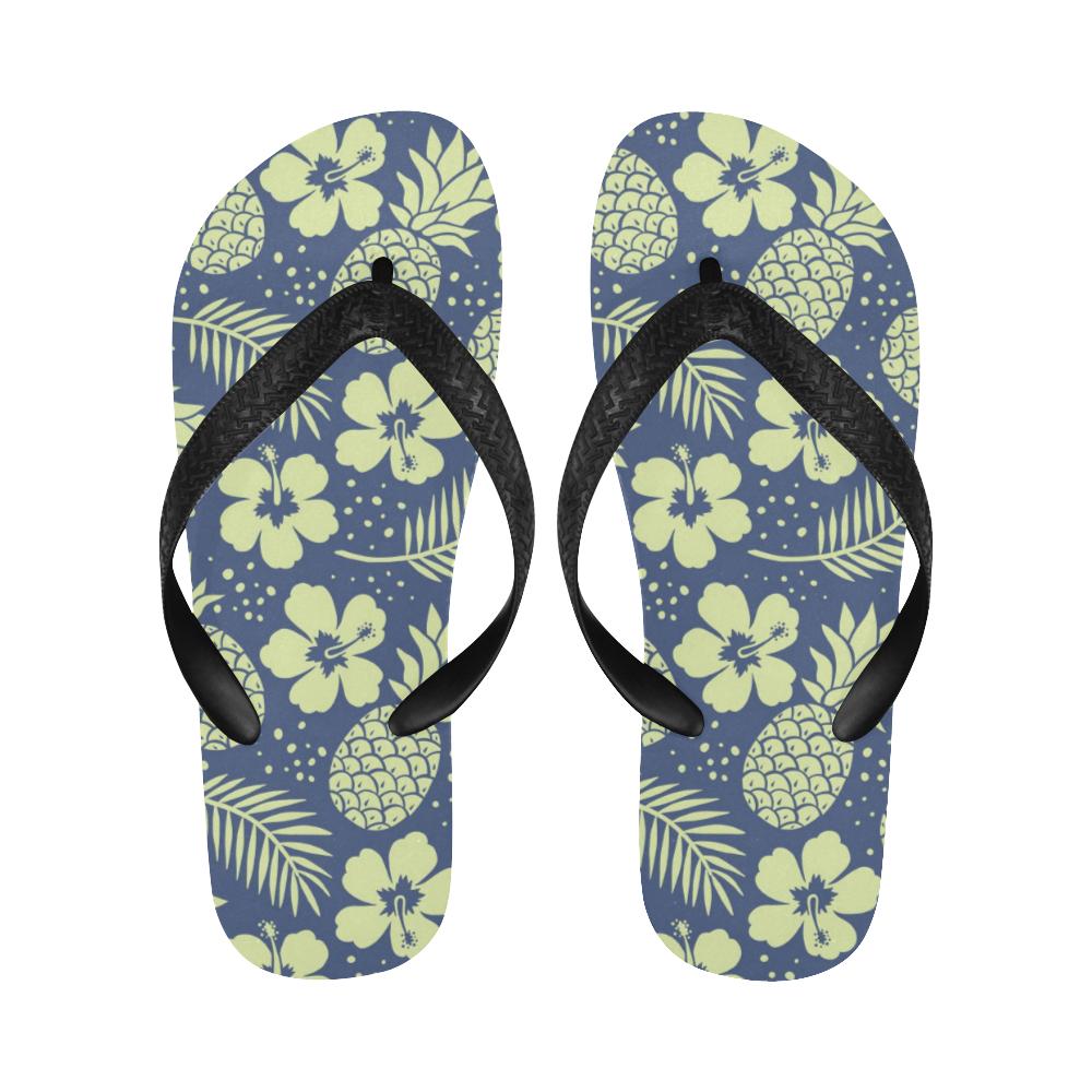 Pineapple Pattern Print Design PP07 Flip Flops-JorJune