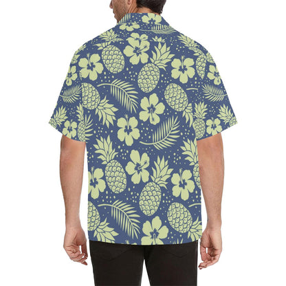 Pineapple Pattern Print Design PP07 Men Hawaiian Shirt-JorJune