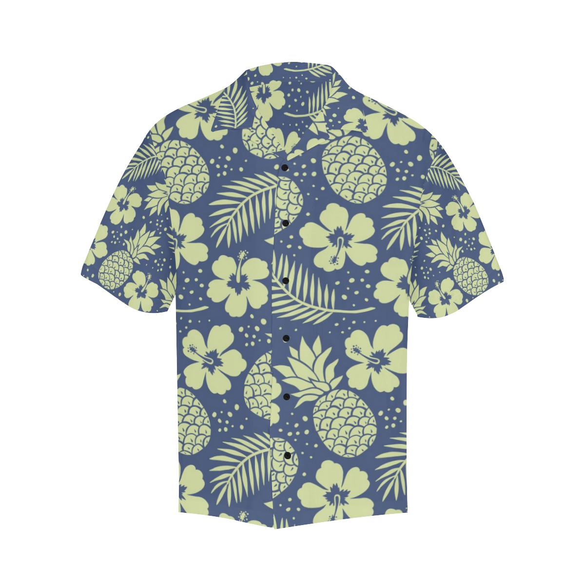 Pineapple Pattern Print Design PP07 Men Hawaiian Shirt-JorJune