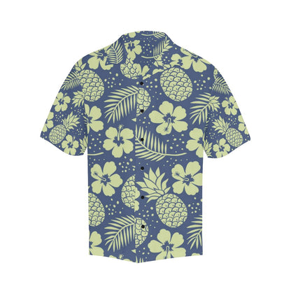 Pineapple Pattern Print Design PP07 Men Hawaiian Shirt-JorJune