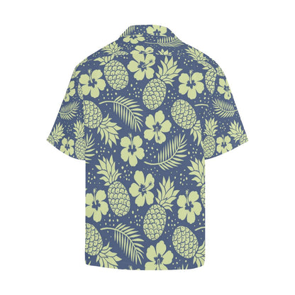 Pineapple Pattern Print Design PP07 Men Hawaiian Shirt-JorJune
