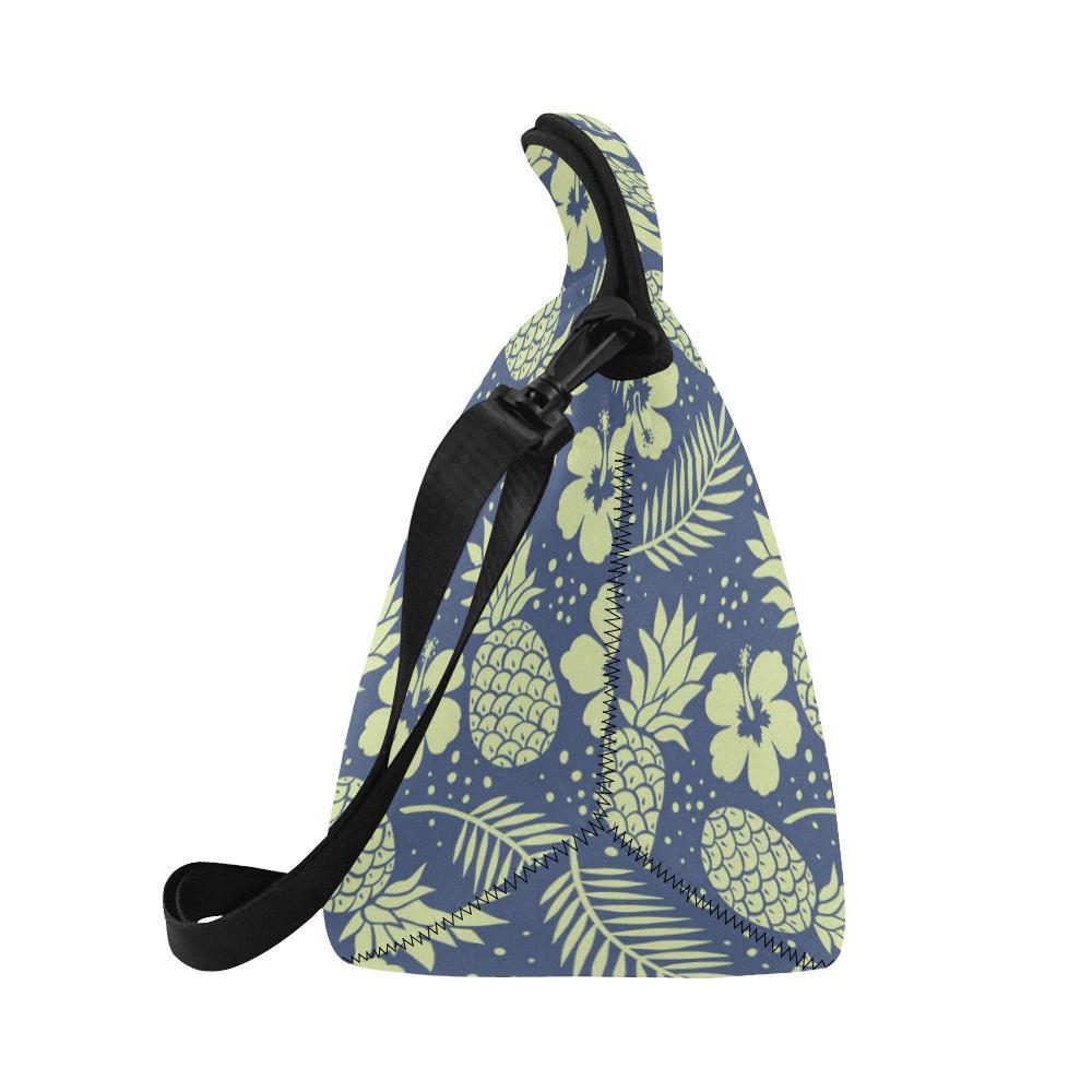 Pineapple Pattern Print Design PP07 Neoprene Lunch Bag-JorJune