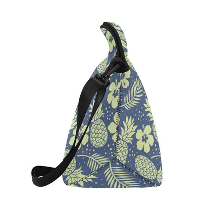 Pineapple Pattern Print Design PP07 Neoprene Lunch Bag-JorJune