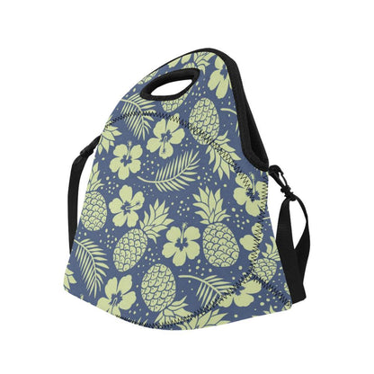 Pineapple Pattern Print Design PP07 Neoprene Lunch Bag-JorJune