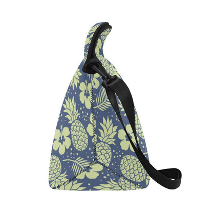 Pineapple Pattern Print Design PP07 Neoprene Lunch Bag-JorJune