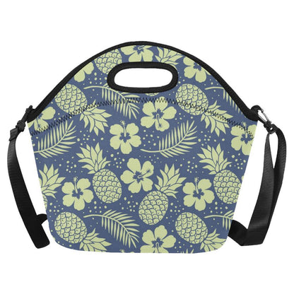 Pineapple Pattern Print Design PP07 Neoprene Lunch Bag-JorJune