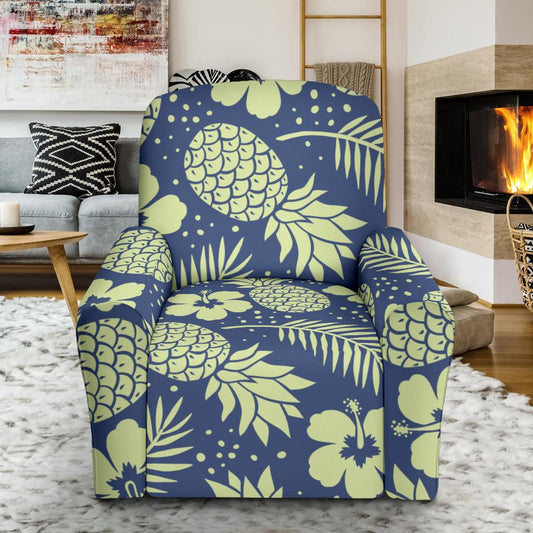 Pineapple Pattern Print Design PP07 Recliner Slipcover-JORJUNE.COM