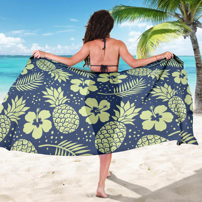 Pineapple Pattern Print Design PP07 Sarong Pareo Wrap-JORJUNE.COM