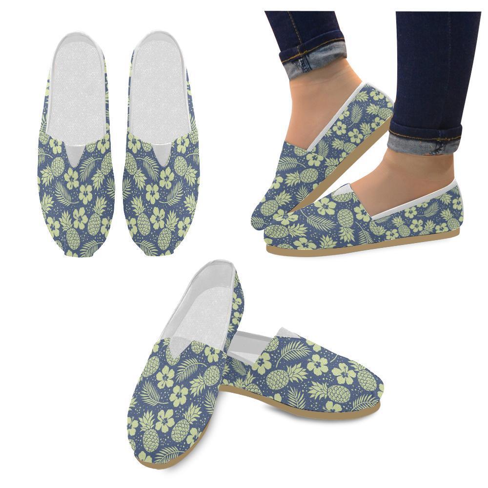 Pineapple Pattern Print Design PP07 Women Casual Shoes-JorJune.com