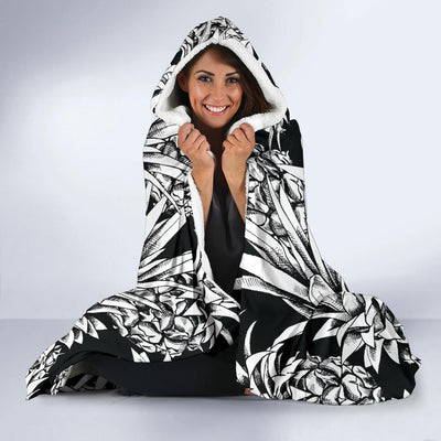 Pineapple Pattern Print Design PP08 Hooded Blanket-JORJUNE.COM