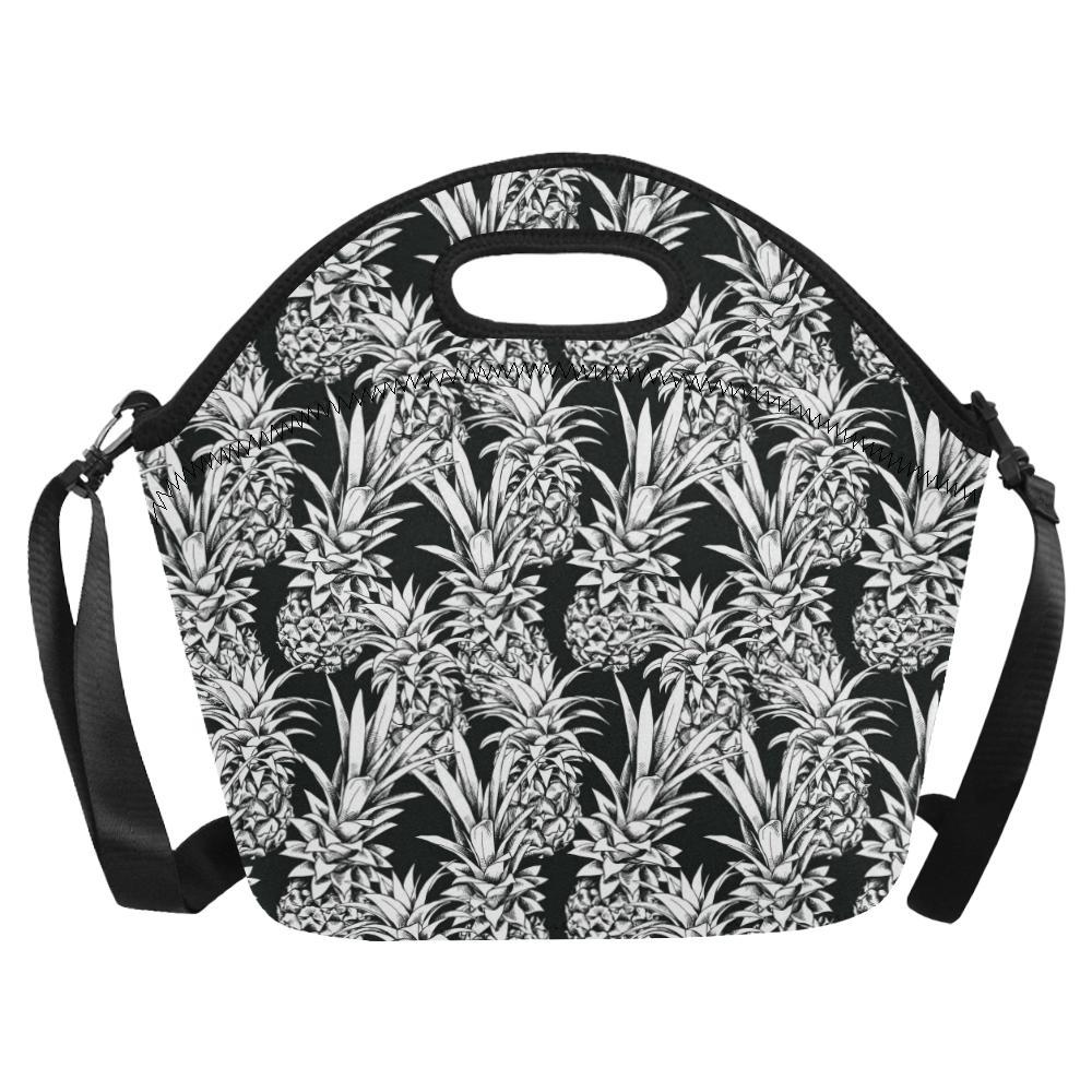 Pineapple Pattern Print Design PP08 Neoprene Lunch Bag-JorJune