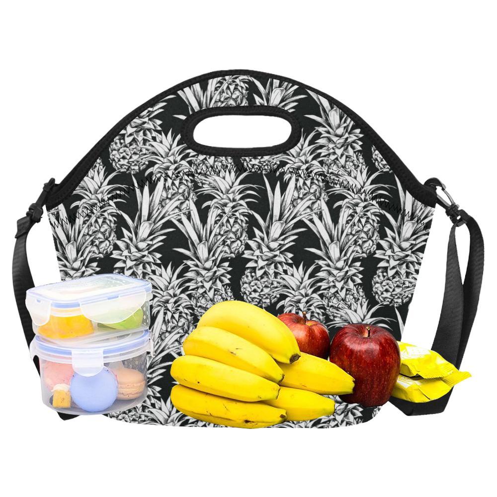 Pineapple Pattern Print Design PP08 Neoprene Lunch Bag-JorJune