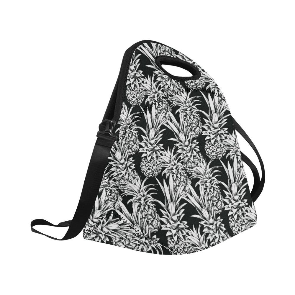 Pineapple Pattern Print Design PP08 Neoprene Lunch Bag-JorJune