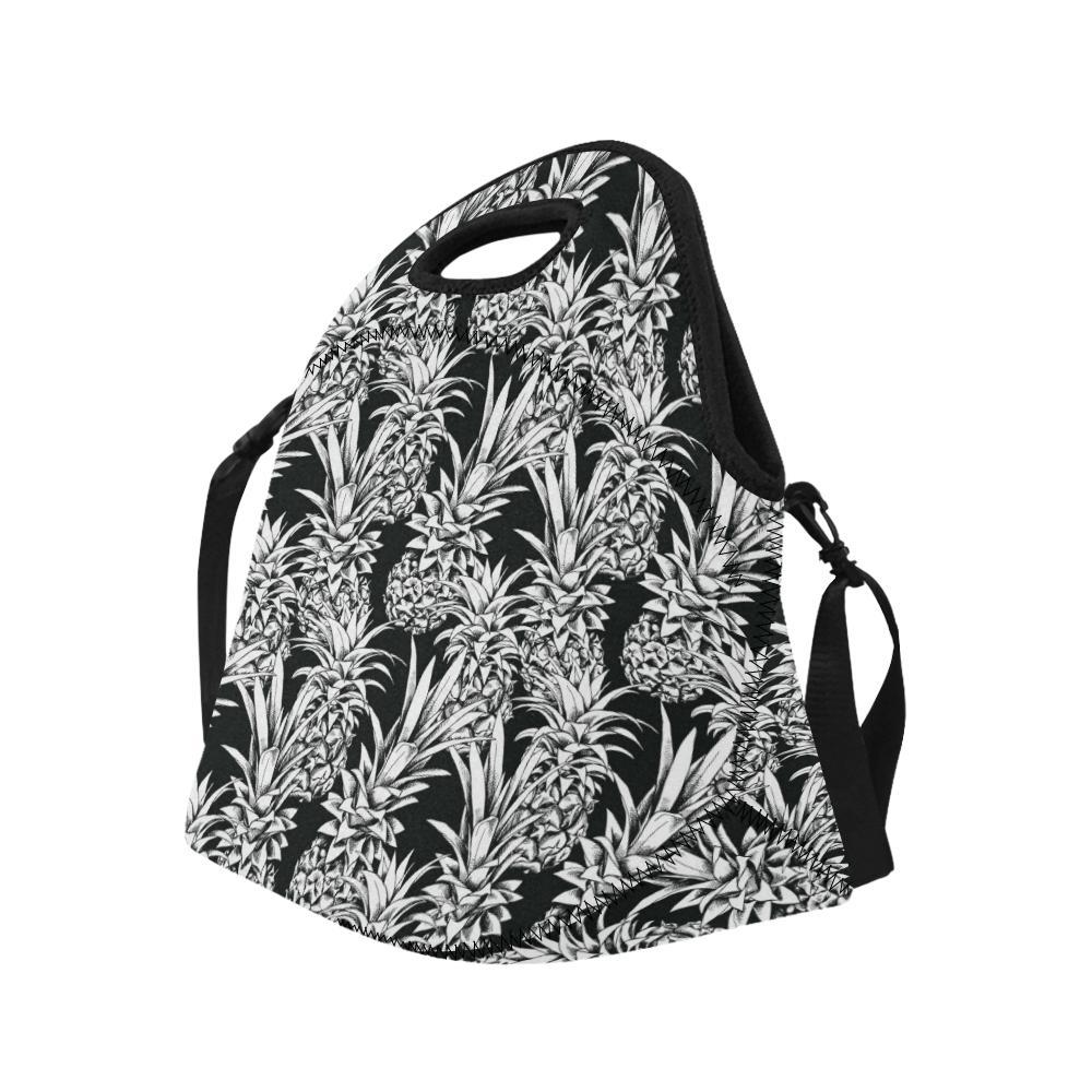 Pineapple Pattern Print Design PP08 Neoprene Lunch Bag-JorJune