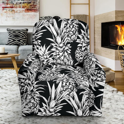 Pineapple Pattern Print Design PP08 Recliner Slipcover-JORJUNE.COM