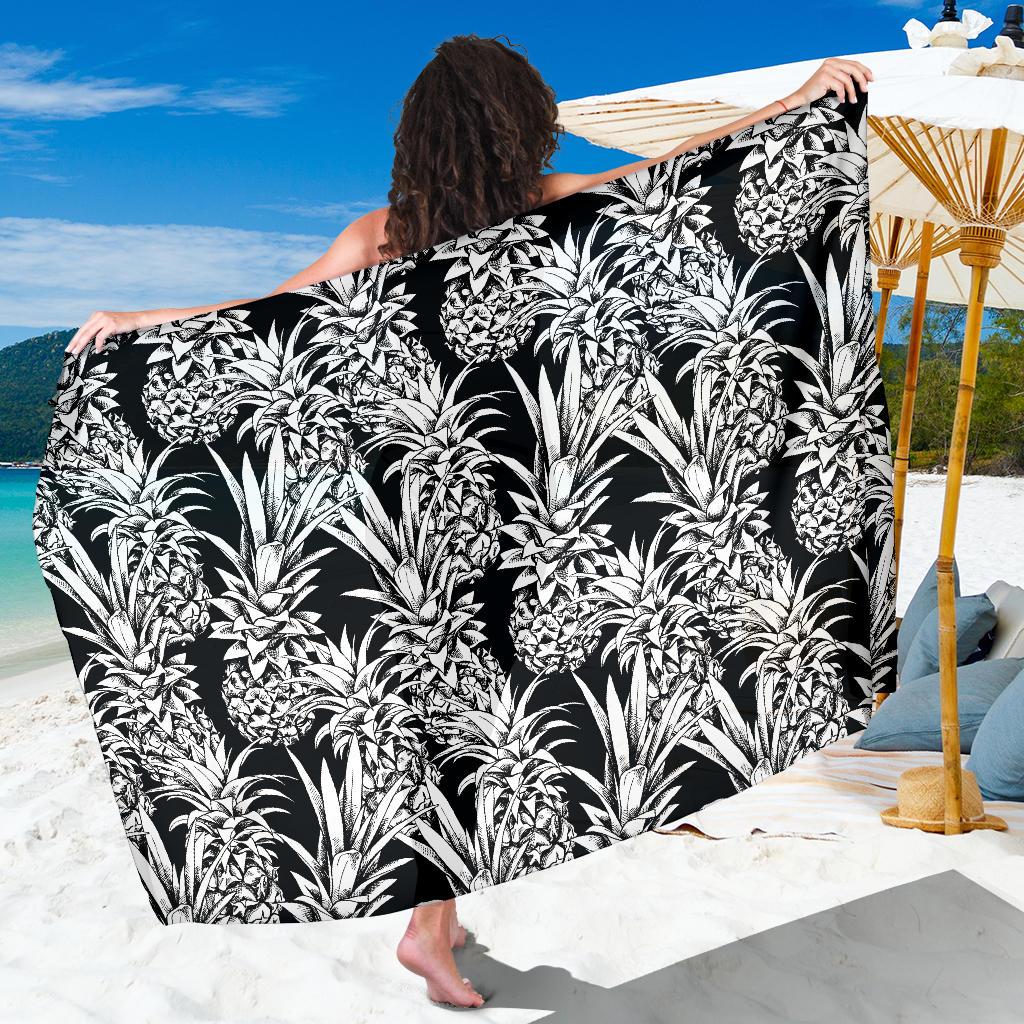 Pineapple Pattern Print Design PP08 Sarong Pareo Wrap-JORJUNE.COM