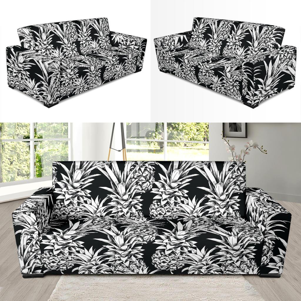 Pineapple Pattern Print Design PP08 Sofa Slipcover-JORJUNE.COM