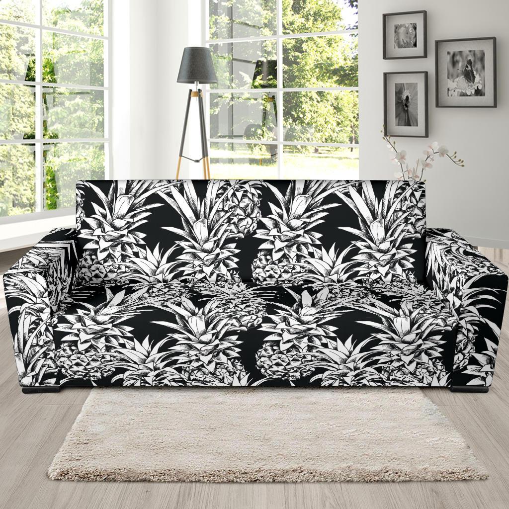 Pineapple Pattern Print Design PP08 Sofa Slipcover-JORJUNE.COM